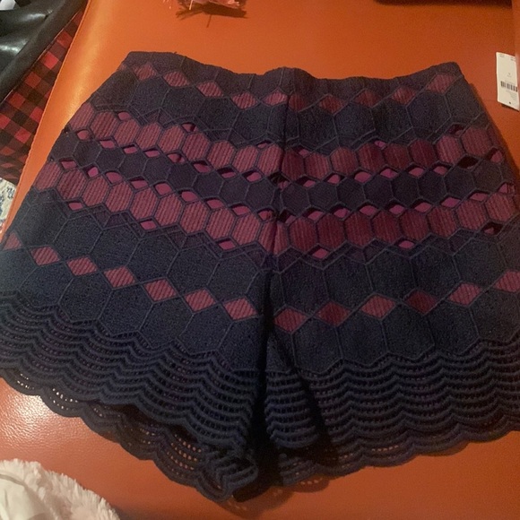 Anthropologie women’s 6 Maeve Lace embroidered high waist Shorts - Picture 3 of 8